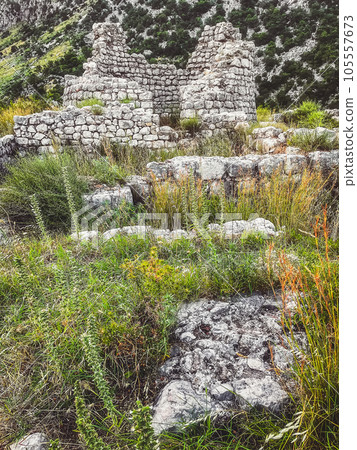 Ancient Illyrian Fort Rizon in Town of Risan Ancient Illyrian Fort Rizon in Town of Risan 105557673