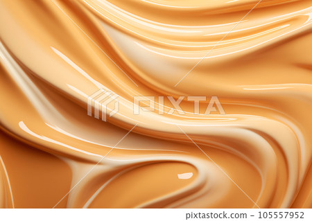 Swirling Caramel Texture: A Closeup of a Delicious and Edible Background 105557952