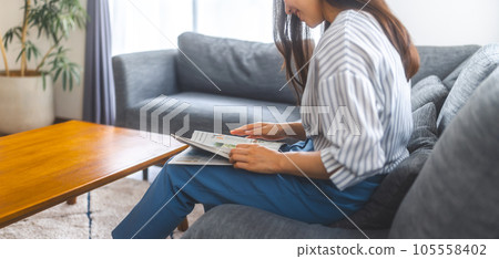 Female portrait. Female portrait. 105558402