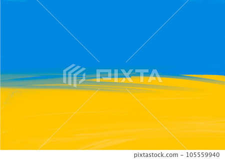 Beautiful background of the Ukrainian flag by hand with strokes of blue and yellow colors, watercolor Beautiful background of the Ukrainian flag by hand with strokes of blue and yellow colors, watercolor 105559940