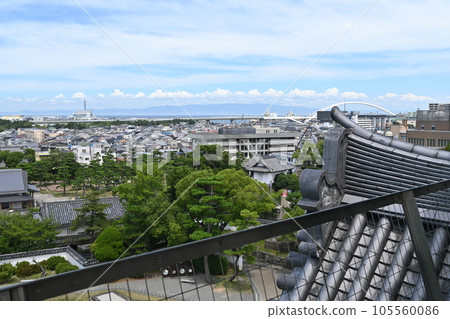 從岸和田城天守閣眺望(大阪灣方向) 從岸和田城天守閣眺望(大阪灣方向) 105560086