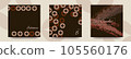 Irregularly arranged cloisonné patterns, design cards with rubbed paint, background wallpaper 105560176