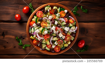 Classic Greek salad Classic Greek salad 105560789