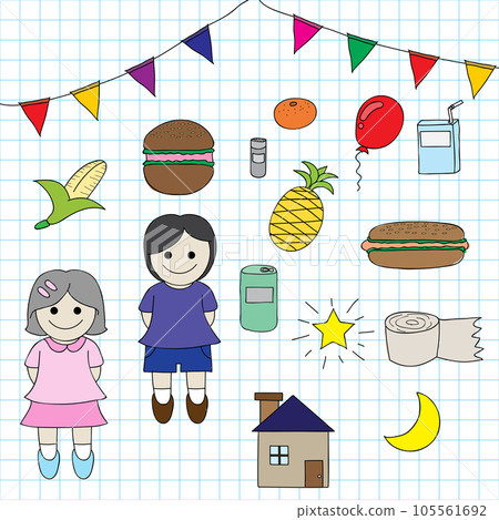 Doodle drawing vector 105561692
