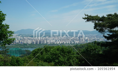 Seoul city view from Acha Mountain Seoul city view from Acha Mountain 105561954