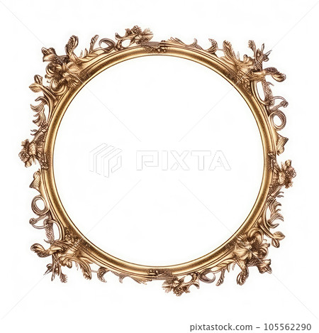 antique golden frame isolated on white background antique golden frame isolated on white background 105562290