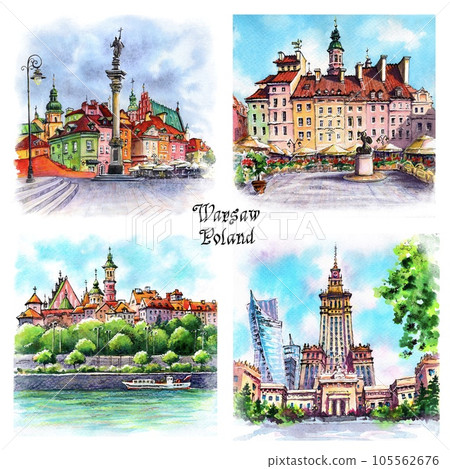 Castle Square in Warsaw, Poland Castle Square in Warsaw, Poland 105562676