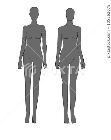女模特的插圖 105562678
