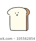 Simple illustration of cute bread 105562854