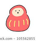 A simple illustration of a cute daruma 105562855