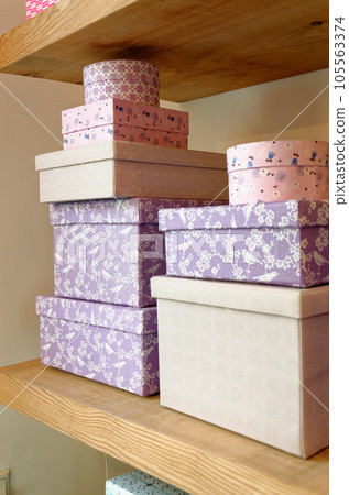 Gift Boxes on pink background Gift Boxes on pink background 105563374