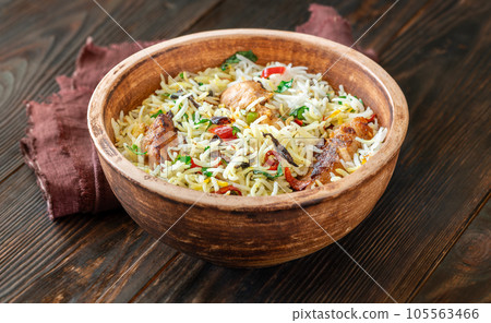 Bowl of biryani Bowl of biryani 105563466