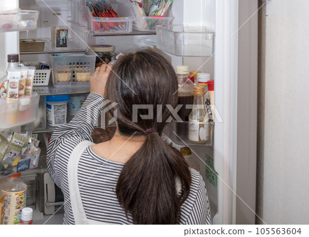 [Housewife looking for a refrigerator] 105563604