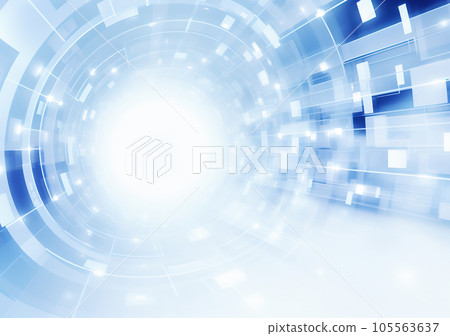 Pastel tone blue concentric circle background material 105563637