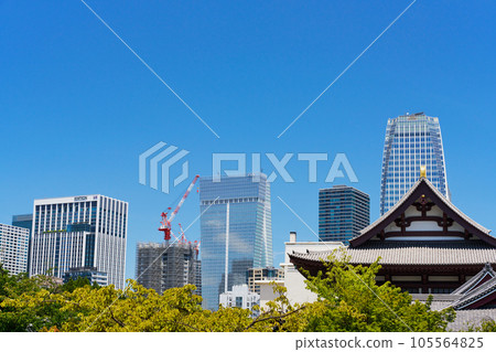 Skyscrapers in Toranomon and Atago, Tokyo Skyscrapers in Toranomon and Atago, Tokyo 105564825