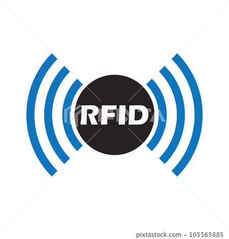 Radio Frequency Identification icon 105565885