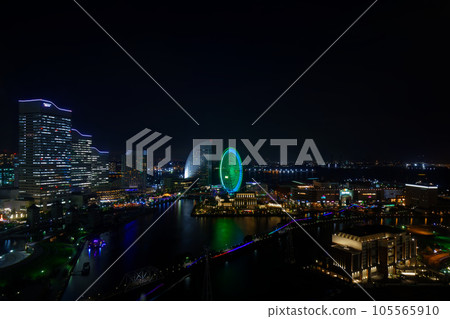 Night view Minatomirai Yokohama Night view Minatomirai Yokohama 105565910