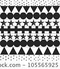 seamless pattern with triangles 105565925