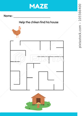 Maze kindergarten worksheet activity, labyrinth worksheet Maze kindergarten worksheet activity, labyrinth worksheet 105566400