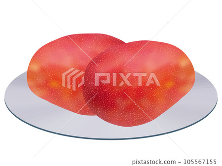 "Mango" served on a steel plate 105567155