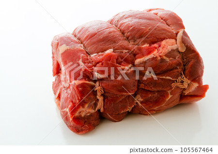 Local grass fed chuck roast ready for cooking. Local grass fed chuck roast ready for cooking. 105567464