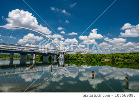 Osaka Monorail Bridge over Yodogawa 105569093