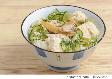 Local cuisine chilled miso soup Local cuisine chilled miso soup 105570849