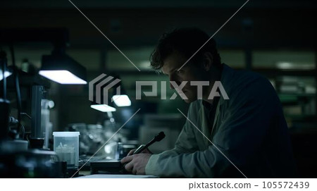 研究員、生物恐怖主義、化學恐怖主義（生成人工智能）在黑暗實驗室/實驗室進行研究 105572439
