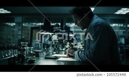 研究員、生物恐怖主義、化學恐怖主義（生成人工智能）在黑暗實驗室/實驗室進行研究 105572440