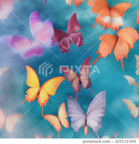 Butterfly random background, with lot of different butterfly, abstract element pattern design 105572509