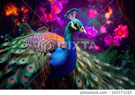 fabulous peacock close-up fabulous peacock close-up 105573285
