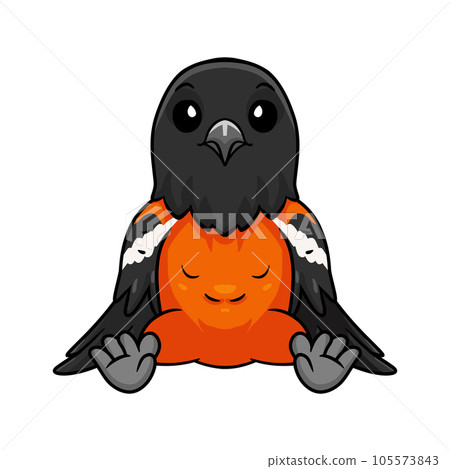 Cute venezuelan troupial bird cartoon 105573843