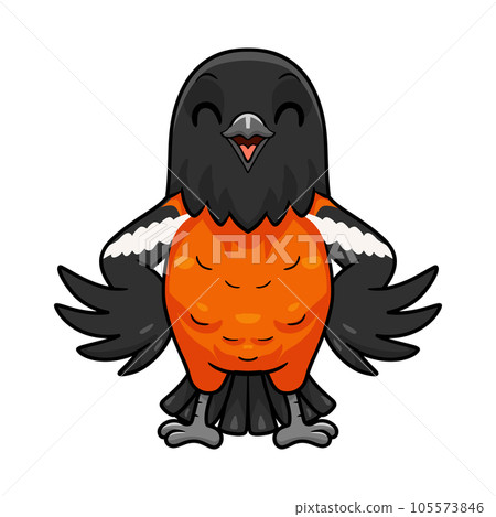 Cute venezuelan troupial bird cartoon 105573846