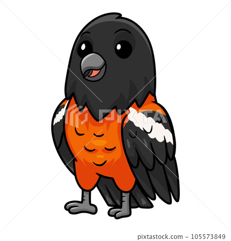 Cute venezuelan troupial bird cartoon Cute venezuelan troupial bird cartoon 105573849