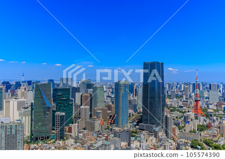 Minato Ward, Tokyo City view from Roppongi Hills observation deck (Roppongi area) 105574390