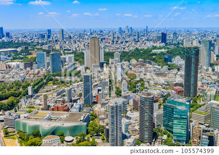 Minato Ward, Tokyo City view from Roppongi Hills observation deck (Ikebukuro area) 105574399