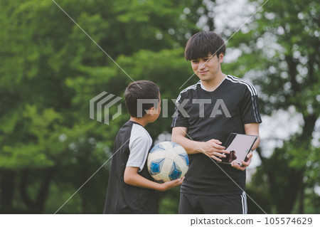 football, soccer, digital tablet 105574629