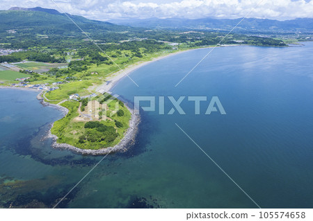 Aerial view of Cape Altori, Hokkaido Aerial view of Cape Altori, Hokkaido 105574658