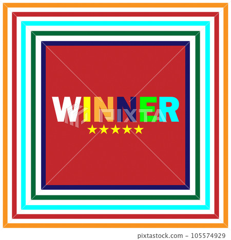 Winners lottery game jackpot prize logo vector background illustration Winners lottery game jackpot prize logo vector background illustration 105574929