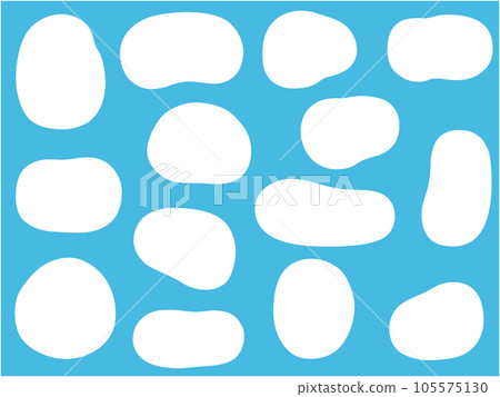 Vector illustration set of loose oval frames Vector illustration set of loose oval frames 105575130