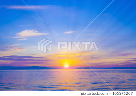 琵琶湖和日出 琵琶湖和日出 105575207
