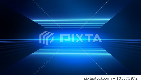 Abstract neon light effect in perspective background concept series Abstract neon light effect in perspective background concept series 105575972