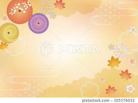 Autumn Japanese pattern background 105576032