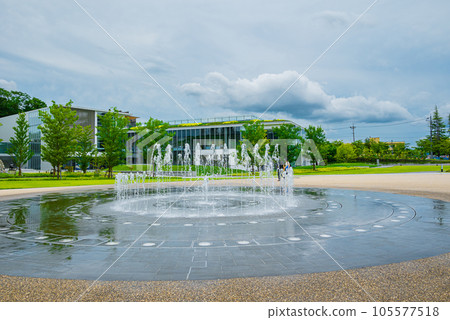 Shiroyama Park Fountain Square and Nagano Prefectural Museum of Art [Nagano City] 105577518