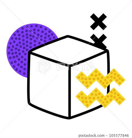 Geometric Element and Shape for Creative Design Vector Composition 105577846