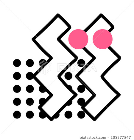 Geometric Element and Shape for Creative Design Vector Composition 105577847