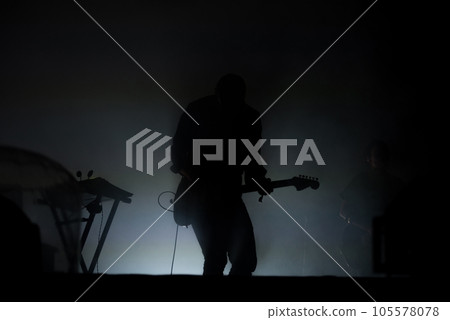 Live concert. Artist on the stage Live concert. Artist on the stage 105578078