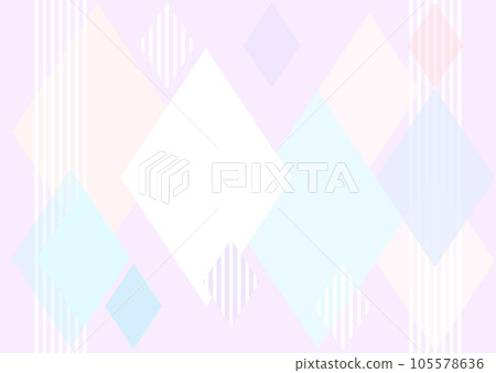 Pastel color diamond cute background frame Pastel color diamond cute background frame 105578636
