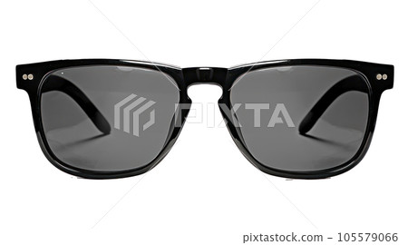 Black sunglasses isolated Black sunglasses isolated 105579066