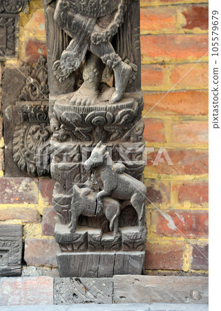 Erotic carvings on Hindu temples in Kathmandu, Nepal Erotic carvings on Hindu temples in Kathmandu, Nepal 105579679